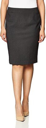 Women's Straight Fit Suit Skirt (Regular and Plus Sizes) (Charcoal) Women's Suits Sets