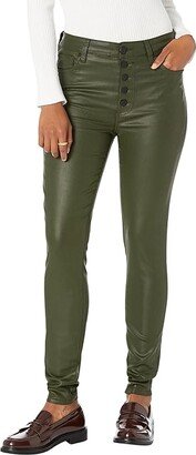 Mia High Rise Slim Skinny (Olive) Women's Clothing