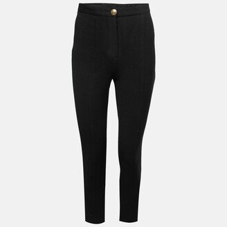 Black Crepe Skinny Trousers S