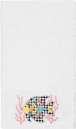 Feliz Embellished Bath Towel - White