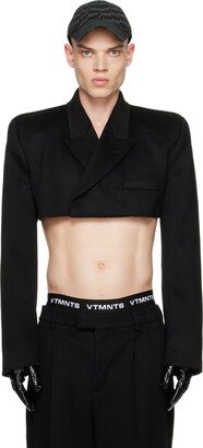 VTMNTS Black Cropped Blazer