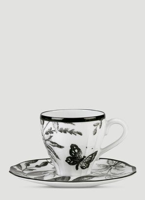 Set Of Two Herbarium Coffee Cups With Saucers - Tea & Coffee Black One Size