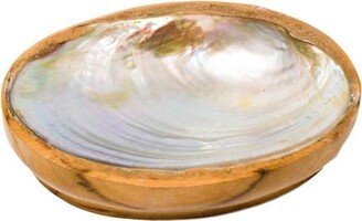 Poppy & Sage Teak Shell Soap Dish