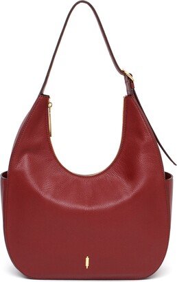 Amira Large Leather Hobo Bag