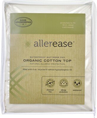 Organic Cotton Top Cover Waterproof California King Mattress Pad