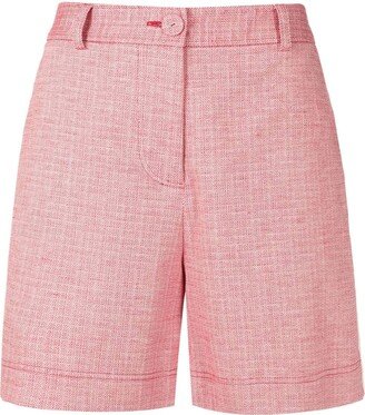 Alcaçuz Side-Stripe High-Waist Shorts