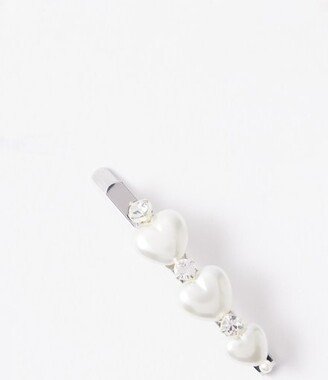 Faux-pearl And Crystal-embellished Hair Clip