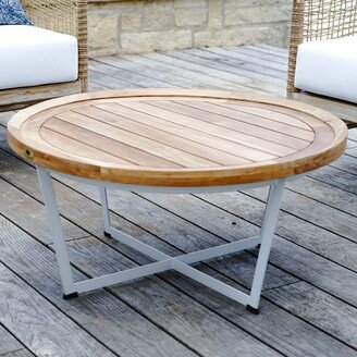 Posh Pollen Palmilla Teak Outdoor Round Coffee Table