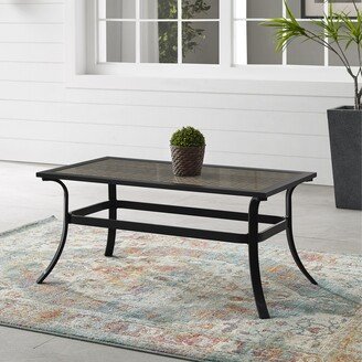 Crosley Furniture Dahlia Outdoor Metal And Wicker Coffee Table