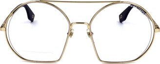 Semi-Oval Frame Glassses