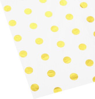 Tissue Sheets White w/ Gold Foil Dots Pkg/20