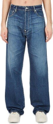 Suisen Wide-Leg Relaxed-Fit Jeans