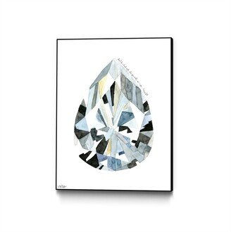 Mercedes Lopez Charro Pear Diamond Art Block Framed 24