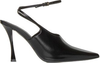 Show Pointed-Toe Slingback Pumps