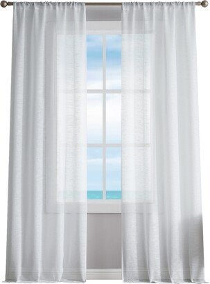 Erasmus Sheer Rod Pocket Window Curtain Panel Pair, 38