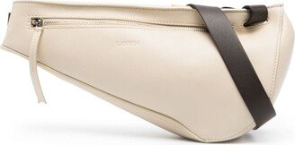 Asymmetric Leather Belt Bag