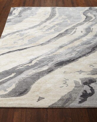 Surya Rugs Gray Marble Hand-Tufted Runner, 3' x 8'