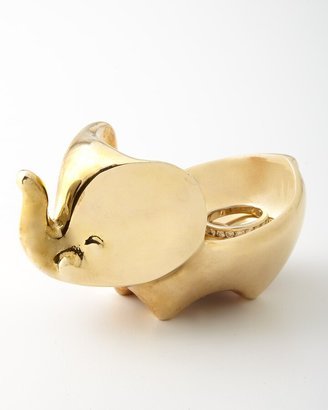 Brass Elephant Ring Bowl