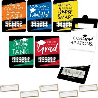 Big Dot of Happiness Best Is Yet To Come Assorted Grad - DIY Graduation Cash Holder Gift - Funny Money Cards - Set of 6