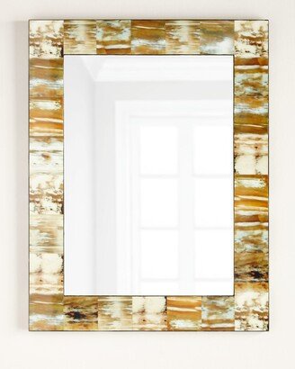 Natural Faux Horn Mirror