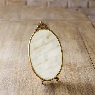 Antique Brass Vanity Mirror - 6.5