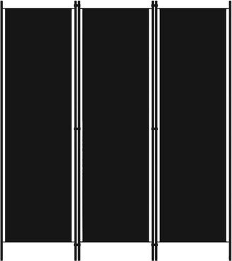 3-Panel Room Divider Black 59.1x70.9-AA
