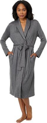 N by Natori Cozy Knit Oasis Robe (Charcoal) Women's Robe