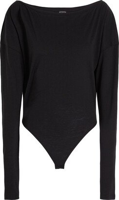 Off-shoulder Bodysuit Bodysuit Black