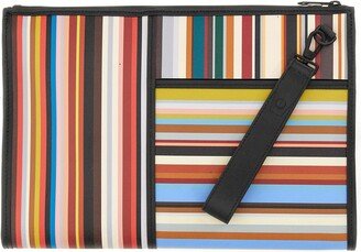 Signature Stripe Pouch