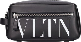 VLTN medium leather toiletry bag