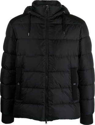 Zip-Up Hooded Puffer Jacket-AL