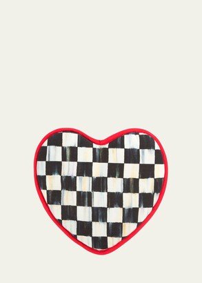 Courtly Check Heart Pot Holder