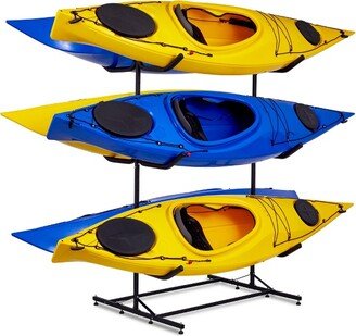 Freestanding 6-Kayak Storage Rack, Indoor & Outdoor Holder Racks