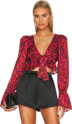 Davina Tie Front Blouse