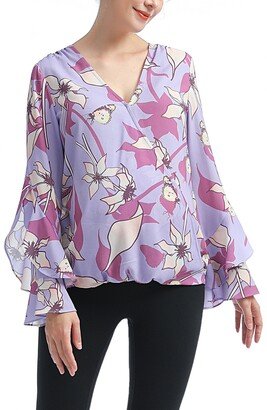 Adna Maternity/Nursing Crepe Blouse