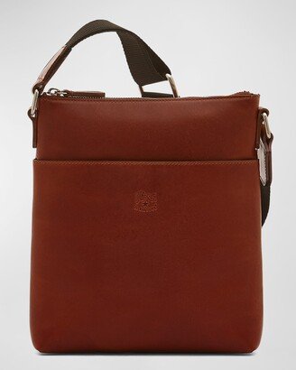 Men's Oriuolo Leather Crossbody Bag