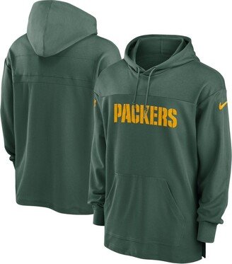 Men's Green Green Bay Packers 2023 Sideline Performance Hooded Top