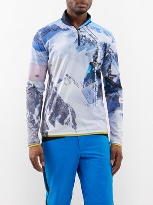 Sportalm Mountain-print Thermal Base-layer Top