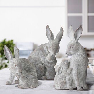 Resin Mother & Child Bunny 11