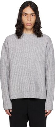 Gray Diagonal Sweater