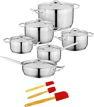 Essentials 18/10 Stainless Steel 15Pc Cookware Set, Hotel