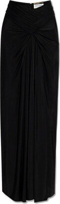 Ruched Long Skirt