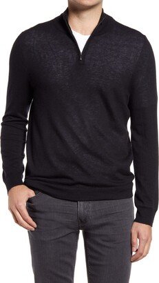 Men's Shop Quarter Zip Lightweight Cashmere Sweater