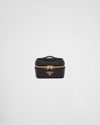 Saffiano Leather Jewelry Beauty Case