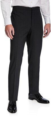 Men's Stretch-Wool Tuxedo Pants