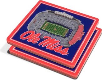 Ole Miss Rebels 3D Stadium View Coaster