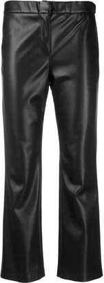 SEMICOUTURE Blossom cropped flared trousers-AA