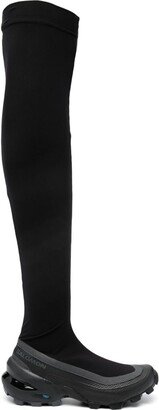 MM6 Maison Margiela X Salomon Thigh-Length Chunky Boots-AA