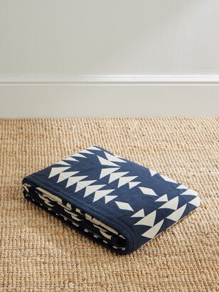 Quilted Organic Cotton-Matelassé Blanket