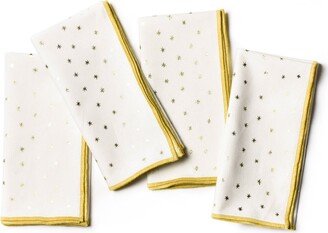 by Laura Johnson Gold Star Napkin Set/4